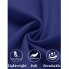 imageCOOFANDY Mens Linen Shorts Casual Beach Shorts 9 inch Inseam Elastic Waist Drawstring Summer ShortsCobalt Blue