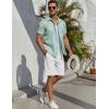 imageCOOFANDY Mens Linen Shorts Casual Beach Shorts 9 inch Inseam Elastic Waist Drawstring Summer ShortsWhite