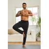 imageCOOFANDY Mens Yoga Sweatpants Lightweight Open Bottom Lounge Pants Casual Drawstring Sweat Pants with Pockets2 Pack BlackGrey