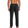 imageCOOFANDY Mens Yoga Sweatpants Lightweight Open Bottom Lounge Pants Casual Drawstring Sweat Pants with Pockets2 Pack BlackGrey