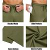 imageCOOFANDY Mens Yoga Sweatpants Lightweight Open Bottom Lounge Pants Casual Drawstring Sweat Pants with PocketsArmy Green