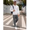 imageCOOFANDY Mens Yoga Sweatpants Lightweight Open Bottom Lounge Pants Casual Drawstring Sweat Pants with PocketsDark Grey