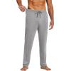 imageCOOFANDY Mens Yoga Sweatpants Lightweight Open Bottom Lounge Pants Casual Drawstring Sweat Pants with PocketsLight Grey