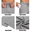 imageCOOFANDY Mens Yoga Sweatpants Lightweight Open Bottom Lounge Pants Casual Drawstring Sweat Pants with PocketsLight Grey