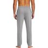 imageCOOFANDY Mens Yoga Sweatpants Lightweight Open Bottom Lounge Pants Casual Drawstring Sweat Pants with PocketsLight Grey