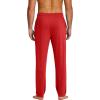 imageCOOFANDY Mens Yoga Sweatpants Lightweight Open Bottom Lounge Pants Casual Drawstring Sweat Pants with PocketsRed