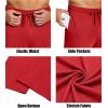 imageCOOFANDY Mens Yoga Sweatpants Lightweight Open Bottom Lounge Pants Casual Drawstring Sweat Pants with PocketsRed