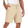 imageCOOFANDY Mens Golf Dress Shorts Lightweight 7quot Hiking Shorts Casual Summer Shorts with PocketsBeige