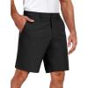 imageCOOFANDY Mens Golf Dress Shorts Lightweight 7quot Hiking Shorts Casual Summer Shorts with PocketsBlack