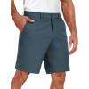 imageCOOFANDY Mens Golf Dress Shorts Lightweight 7quot Hiking Shorts Casual Summer Shorts with PocketsDark Blue