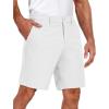 imageCOOFANDY Mens Golf Dress Shorts Lightweight 7quot Hiking Shorts Casual Summer Shorts with PocketsWhite
