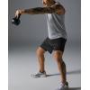 imageCOOFANDY Mens 2 in 1 Running Shorts 2 Pack Athletic Shorts Quick Dry Gym Training Workout Shorts with PocketsBlackArmy Green