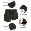imageCOOFANDY Mens 2 in 1 Running Shorts 2 Pack Athletic Shorts Quick Dry Gym Training Workout Shorts with PocketsBlackGrey