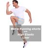 imageCOOFANDY Mens 2 in 1 Running Shorts 2 Pack Athletic Shorts Quick Dry Gym Training Workout Shorts with PocketsBlackGrey