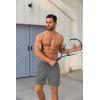 imageCOOFANDY Mens 2 in 1 Running Shorts 2 Pack Athletic Shorts Quick Dry Gym Training Workout Shorts with PocketsDark GreyRoyal Blue
