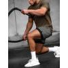 imageCOOFANDY Mens 2 in 1 Running Shorts 2 Pack Athletic Shorts Quick Dry Gym Training Workout Shorts with PocketsDark GreyRoyal Blue