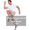 imageCOOFANDY Mens 2 in 1 Running Shorts 2 Pack Athletic Shorts Quick Dry Gym Training Workout Shorts with PocketsKhakiGrey