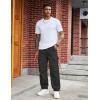 imageCOOFANDY Mens Baggy Cargo Pants Trendy Casual Parachute Pant Loose Fit Harem Joggers with PocketsBlack