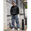 imageCOOFANDY Mens Baggy Cargo Pants Trendy Casual Parachute Pant Loose Fit Harem Joggers with PocketsGrayish Blue
