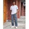 imageCOOFANDY Mens Baggy Cargo Pants Trendy Casual Parachute Pant Loose Fit Harem Joggers with PocketsGrayish Blue