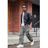 imageCOOFANDY Mens Baggy Cargo Pants Trendy Casual Parachute Pant Loose Fit Harem Joggers with PocketsGrey