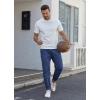 imageCOOFANDY Mens Casual Joggers Pants Cotton Elastic Waist Drawstring Chino Pants Hiking Outdoor Track SweatpantsBlue