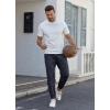 imageCOOFANDY Mens Casual Joggers Pants Cotton Elastic Waist Drawstring Chino Pants Hiking Outdoor Track SweatpantsNavy Blue