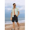 imageCOOFANDY Mens Casual Shorts 7 Inch Inseam Elastic Waist Drawstring Shorts Lightweight Quick Dry Summer Beach Board ShortsBlack
