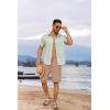 imageCOOFANDY Mens Casual Shorts 7 Inch Inseam Elastic Waist Drawstring Shorts Lightweight Quick Dry Summer Beach Board ShortsKhaki