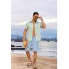 imageCOOFANDY Mens Casual Shorts 7 Inch Inseam Elastic Waist Drawstring Shorts Lightweight Quick Dry Summer Beach Board ShortsLight Blue