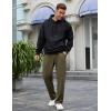 imageCOOFANDY Mens Casual Sweatpants Open Bottom Lounge Pants Lightweight Baggy Workout Yoga Track PantsArmy Green
