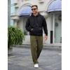 imageCOOFANDY Mens Casual Sweatpants Open Bottom Lounge Pants Lightweight Baggy Workout Yoga Track PantsArmy Green