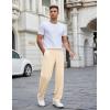 imageCOOFANDY Mens Casual Sweatpants Open Bottom Lounge Pants Lightweight Baggy Workout Yoga Track PantsBeige