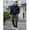 imageCOOFANDY Mens Casual Sweatpants Open Bottom Lounge Pants Lightweight Baggy Workout Yoga Track PantsDark Grey