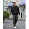 imageCOOFANDY Mens Casual Sweatpants Open Bottom Lounge Pants Lightweight Baggy Workout Yoga Track PantsDark Grey