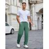 imageCOOFANDY Mens Casual Sweatpants Open Bottom Lounge Pants Lightweight Baggy Workout Yoga Track PantsGreen