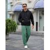 imageCOOFANDY Mens Casual Sweatpants Open Bottom Lounge Pants Lightweight Baggy Workout Yoga Track PantsGreen