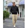 imageCOOFANDY Mens Casual Sweatpants Open Bottom Lounge Pants Lightweight Baggy Workout Yoga Track PantsKhaki