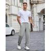 imageCOOFANDY Mens Casual Sweatpants Open Bottom Lounge Pants Lightweight Baggy Workout Yoga Track PantsLight Grey