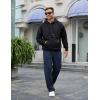 imageCOOFANDY Mens Casual Sweatpants Open Bottom Lounge Pants Lightweight Baggy Workout Yoga Track PantsNavy Blue