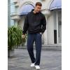 imageCOOFANDY Mens Casual Sweatpants Open Bottom Lounge Pants Lightweight Baggy Workout Yoga Track PantsNavy Blue