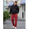 imageCOOFANDY Mens Casual Sweatpants Open Bottom Lounge Pants Lightweight Baggy Workout Yoga Track PantsRed