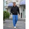 imageCOOFANDY Mens Casual Sweatpants Open Bottom Lounge Pants Lightweight Baggy Workout Yoga Track PantsRoyal Blue