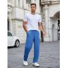 imageCOOFANDY Mens Casual Sweatpants Open Bottom Lounge Pants Lightweight Baggy Workout Yoga Track PantsRoyal Blue