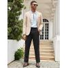 imageCOOFANDY Mens Classic Casual Dress Pants Expandable Waist Suit Pant Slim Fit Flat Front SlacksBlack