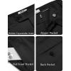 imageCOOFANDY Mens Classic Casual Dress Pants Expandable Waist Suit Pant Slim Fit Flat Front SlacksBlack