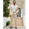 imageCOOFANDY Mens Classic Casual Dress Pants Expandable Waist Suit Pant Slim Fit Flat Front SlacksKhaki