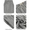 imageCOOFANDY Mens Cotton Linen Harem Pants Drawstring Casual Cropped Trousers Lightweight Loose Beach Yoga Pants with PocketsWhite Pinstripes
