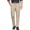 imageCOOFANDY Mens Classic Casual Dress Pants Expandable Waist Suit Pant Slim Fit Flat Front SlacksKhaki