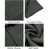 imageCOOFANDY Mens Button Down Short Sleeve Shirt Casual Shirts Summer Beach Textured Shirts with PocketDark Grey